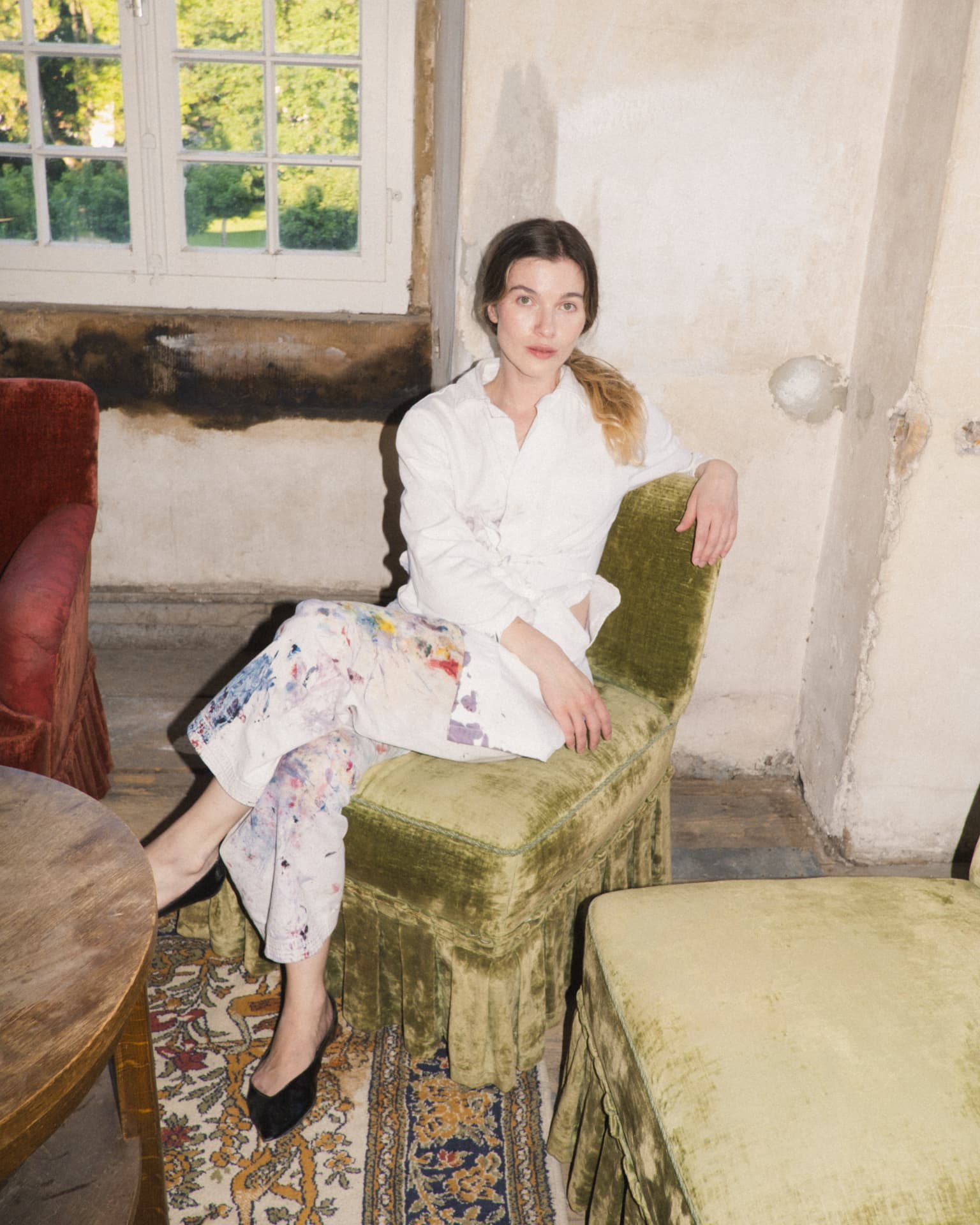 Original Blanc de Travail trousers worn in the studio